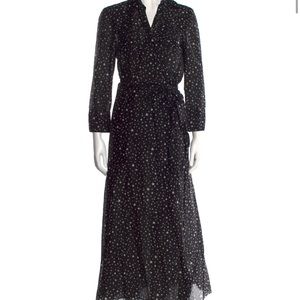 Diane von Furstenburg size medium maxi star wrap dress